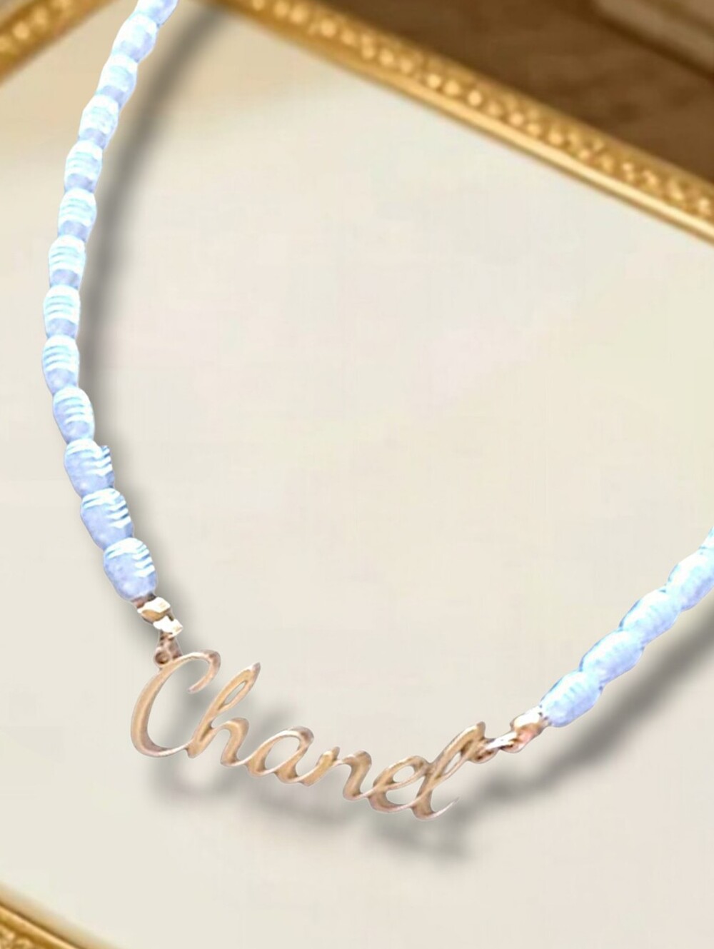 Designer Inspired Pearl Beaded Necklace BRAND NEW